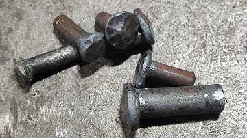 WELDING METAL RIVETS WITHOUT A FORGE
