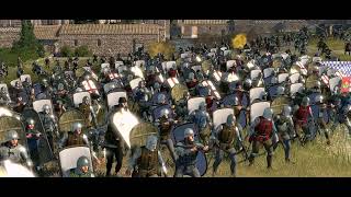 Ottomans Vs Byzantines   20,000 Unit Cinematic siege Battle   Total War Medieval