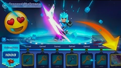 Power Of New Cyber Sword Effect! [Bedwars-Blockman Go]