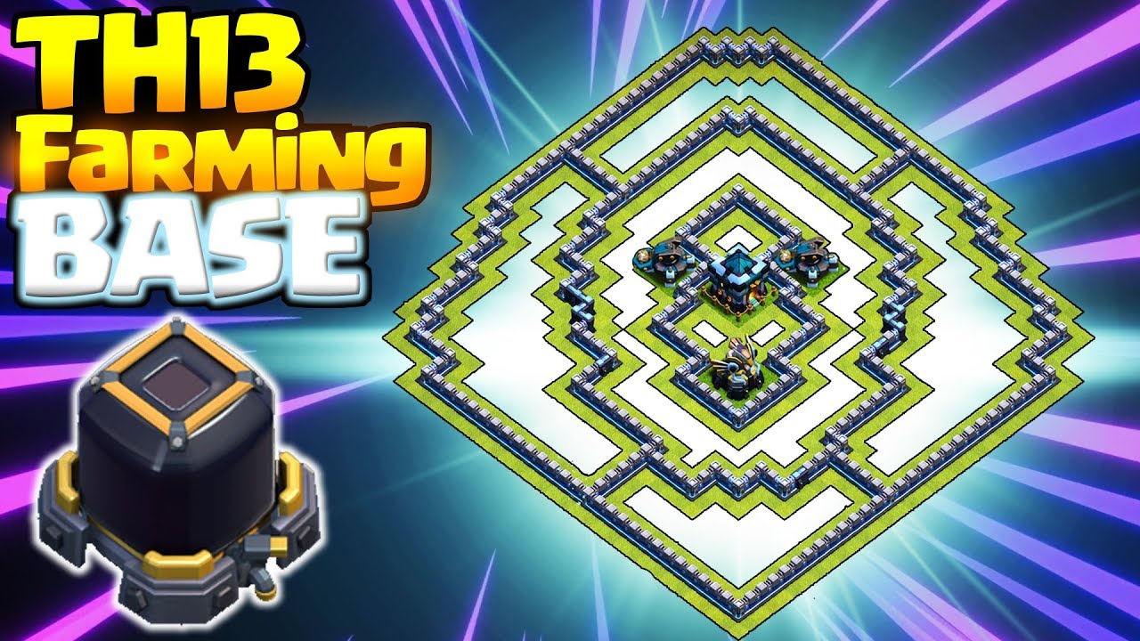 best, base, th13 farming base, th13 base, town hall 13 base...