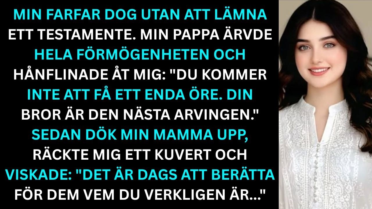 ”Du kommer inte att få en enda krona. Din bror blir nästa arvinge.” Min fars ord träffade mig som ett slag i magen, där vi stod i kyrkan efter min farfars begravning, med rökelsen fortfarande tung...