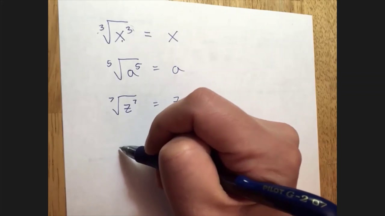 Simplifying Radicals Youtube