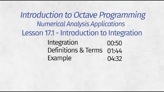 Octave Programming Lesson 17.1 - Introduction to Differential Equations