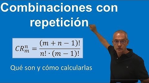 Combinaciones con repetición