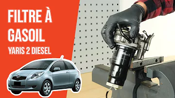 Comment changer filtre à gasoil Toyota Yaris diesel ?