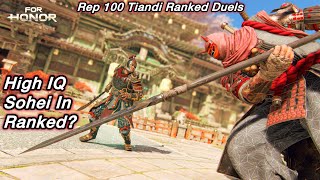 Big Brained Sohei CHALLENGES Us?? (Rep 100 Tiandi RANKED Duels) | For Honor