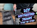 DIY: how to distress jeans