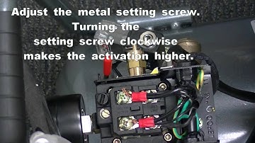 Adjusting Kick On and Kick Off Pressure