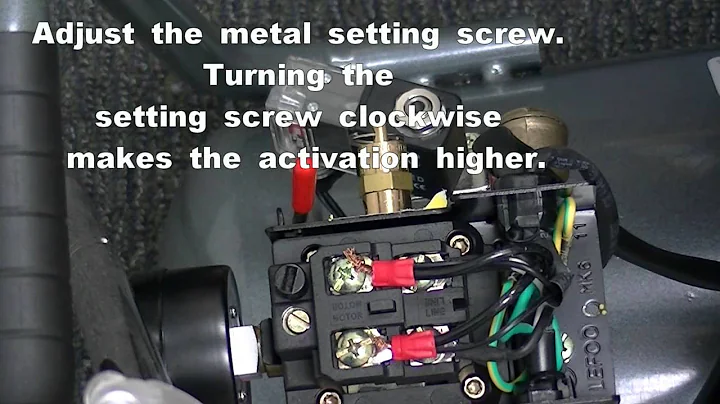 Adjusting Kick On and Kick Off Pressure
