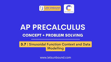 AP Precalculus | 3.7 | Sinusoidal Function Context and Data Modelling #maths #testprep #apprecal2025