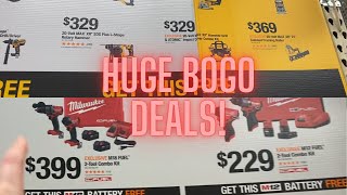 Huge Milwaukee and Dewalt BOGO DEALS at Home Depot! | Plus Tool Storage Deals at Lowes!