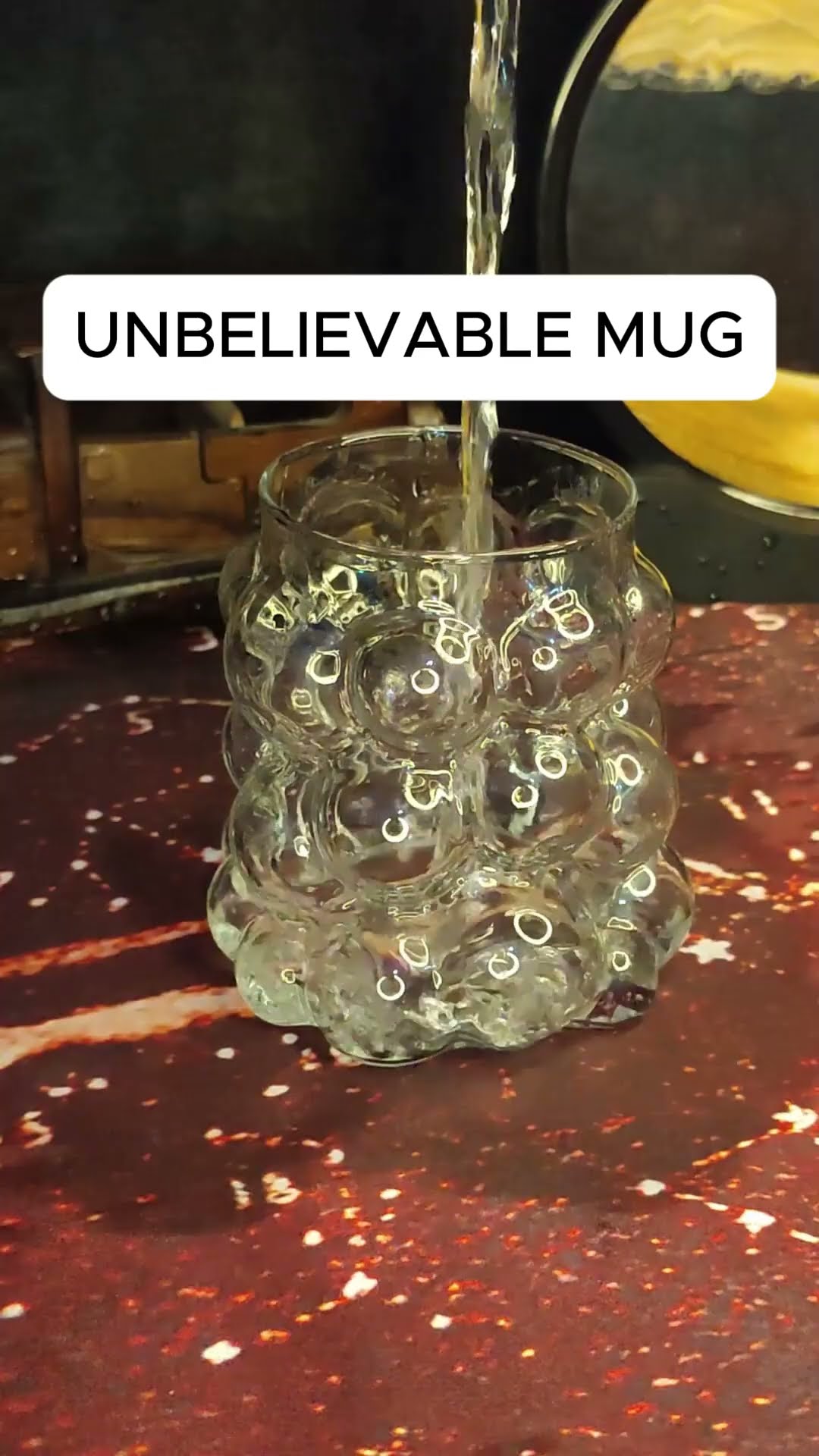 Sleek Glass Irregular Bubble Mug  ?✅ Product Link in Bio ( # 1904 )
