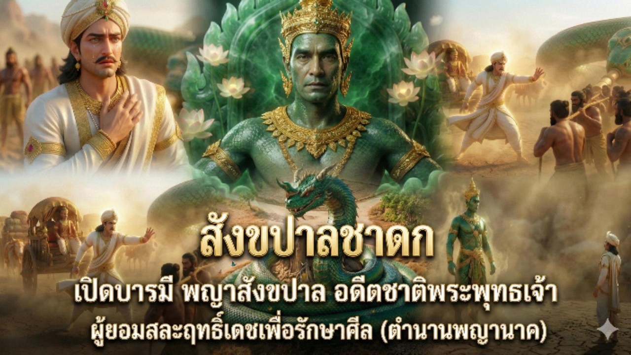 #สังขปาลชาดก ฉบับสมบูรณ์ #พญาสังขปาล อดีตชาติพระพุทธเจ้า ผู้ยอมสละฤทธิ์เดชเพื่อรักษาศีล | เทวซีน