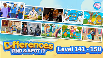Level 141-150 Differences - Find & Spot It (Guru Game) #differencesfindspotit