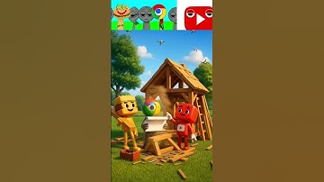 Krabby patty X Chrome X YouTube Are Building the Home in Real Life #sprunki