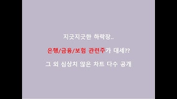 하락장 숨은 진주?? 은행/보험/지주사 관련주가 대세! 롯데손해보험 기업은행 미래에셋증권 DGB금융지주 강원랜드 용평리조트 티웨이항공 현대로템 신라섬유 서울전자통신 HDC 한일단조