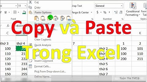 Tự Học Excel | Bài 3: Copy và Paste Trong Excel