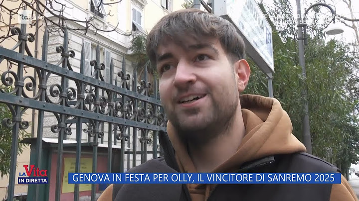Olly, Genova in festa per il vincitore di Sanremo 2025 - La Vita in Diretta 17/02/2025
