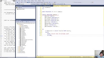 Stored Procedures, Part 5