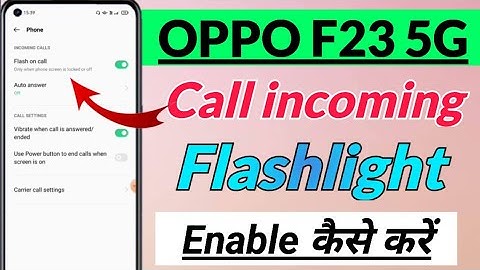 OPPO f23 5g me flashlight setting kaise enable kare | how to enable flashlight in OPPO f23 5g