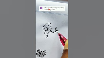 stylish name | Advika | Calligraphy signature