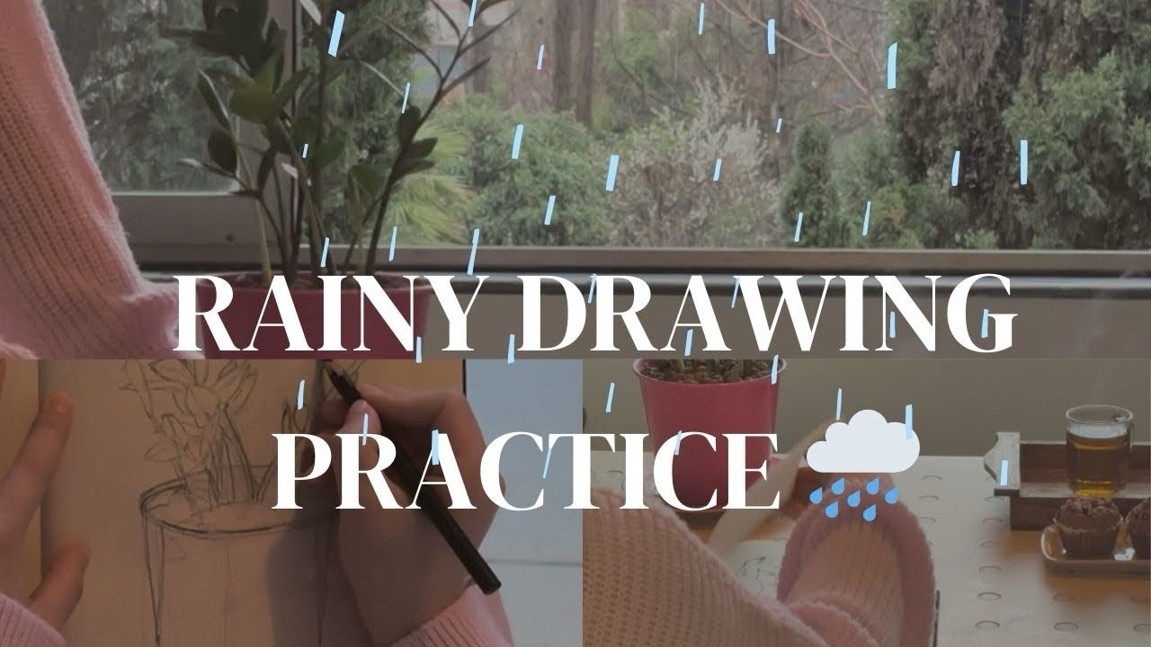 Rainy Day Drawing Practice | Relaxing & Satisfying Sketching🌧️
