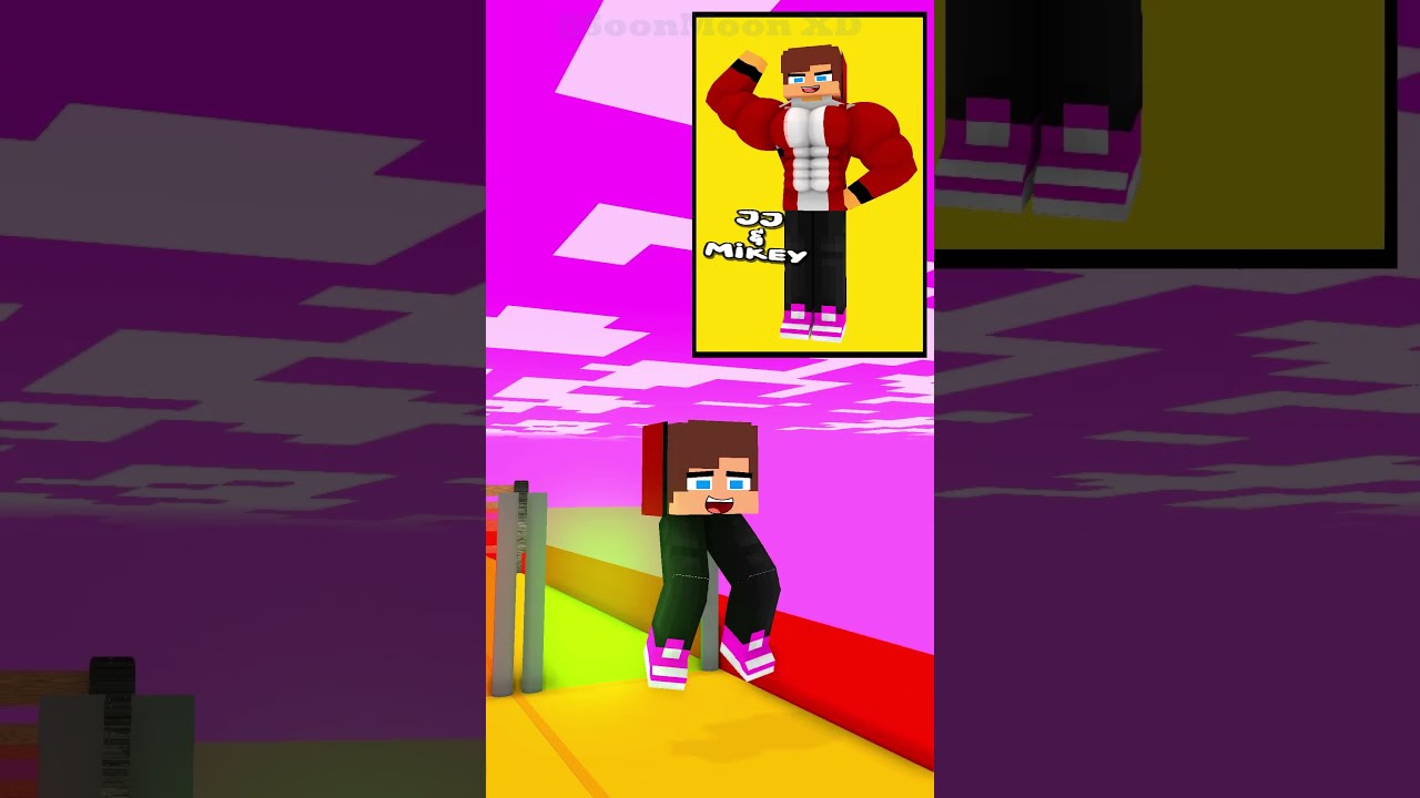 JJ Mikey And Sister Queen Run Challenge MINECRAFT ANIMATION Animation Shorts Fpy 