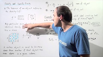 Density and Specific Gravity