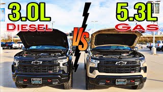 2023 Chevy Silverado Baby Diesel VS 5.3L Gas MPG Run: Don't Buy Until You Watch First!!!
