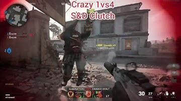 Craziest 1v4 Search & Destroy Clutch (Black Ops Cold War)
