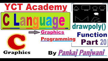 C Graphics Programming In Hindi Part 20  drawpoly() Function