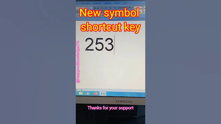 new symbol shortcut key in ms word | #education #computer #subscribe #viral #trending #youtube #yt