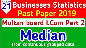 solved past paper 2019 Multan board business statistics i.com part 2