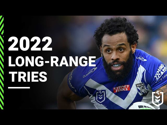 The best NRL long-range tries from the 2022 season | Match Highlights class=