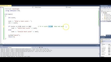 Logical Operators - checking ranges of values