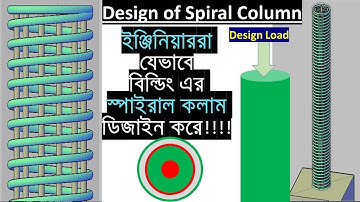 Design of RCC Column | Spiral Column Design | Axially Loaded Column Design As Per ACI Code | Bangla
