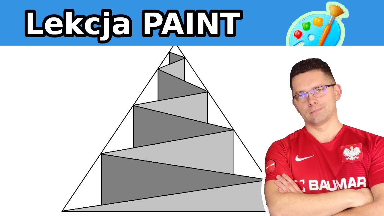 Test Z Informatyki Klasa 5 Paint Lekcja Paint Magiczny trójkąt Zajęcia z informatyki grafiki dla szkoły