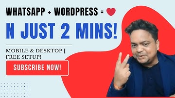Add WhatsApp to the WordPress website in 2 Minutes! ✅ 100% Free for Mobile & Desktop 🌟