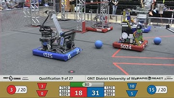 2022 ONT District University of Waterloo Event Day 1 - Qualification 9