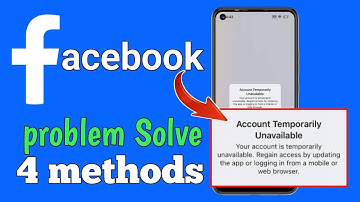 Facebook Account Temporarily Unavailable Problem Solve | fb account temporarily unavailable error 