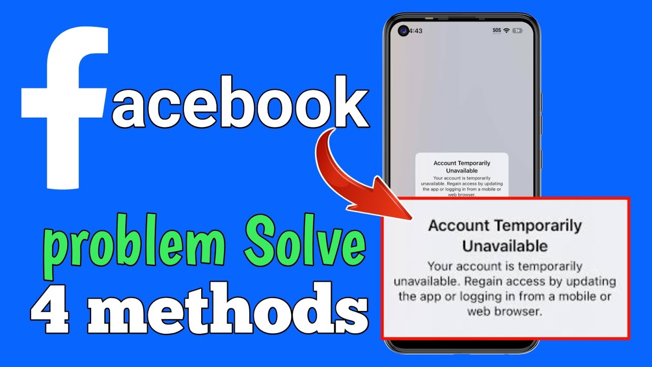 Facebook Account Temporarily Unavailable Problem Solve | fb account temporarily unavailable error 
