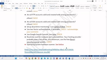 WordPress Security Audit Results