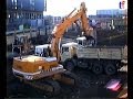 2x Liebherr R942, Cat 963, Mercedes NG & SK Dump Trucks / Kipper, DEKRA, Stuttgart, 30.01.1990