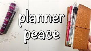 planner & journal setup in a pocket TN