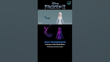✨ Show Yourself: Frozen 2 Animation Shot Progression ! ❄️ | Pedro Daniel Garcia #shorts #frozen