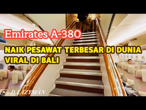 EMIRATES A380 DARI BALI KE DUBAI | COBAIN NAIK PESAWAT TERBESAR DI DUNIA | VIRAL DI BALI