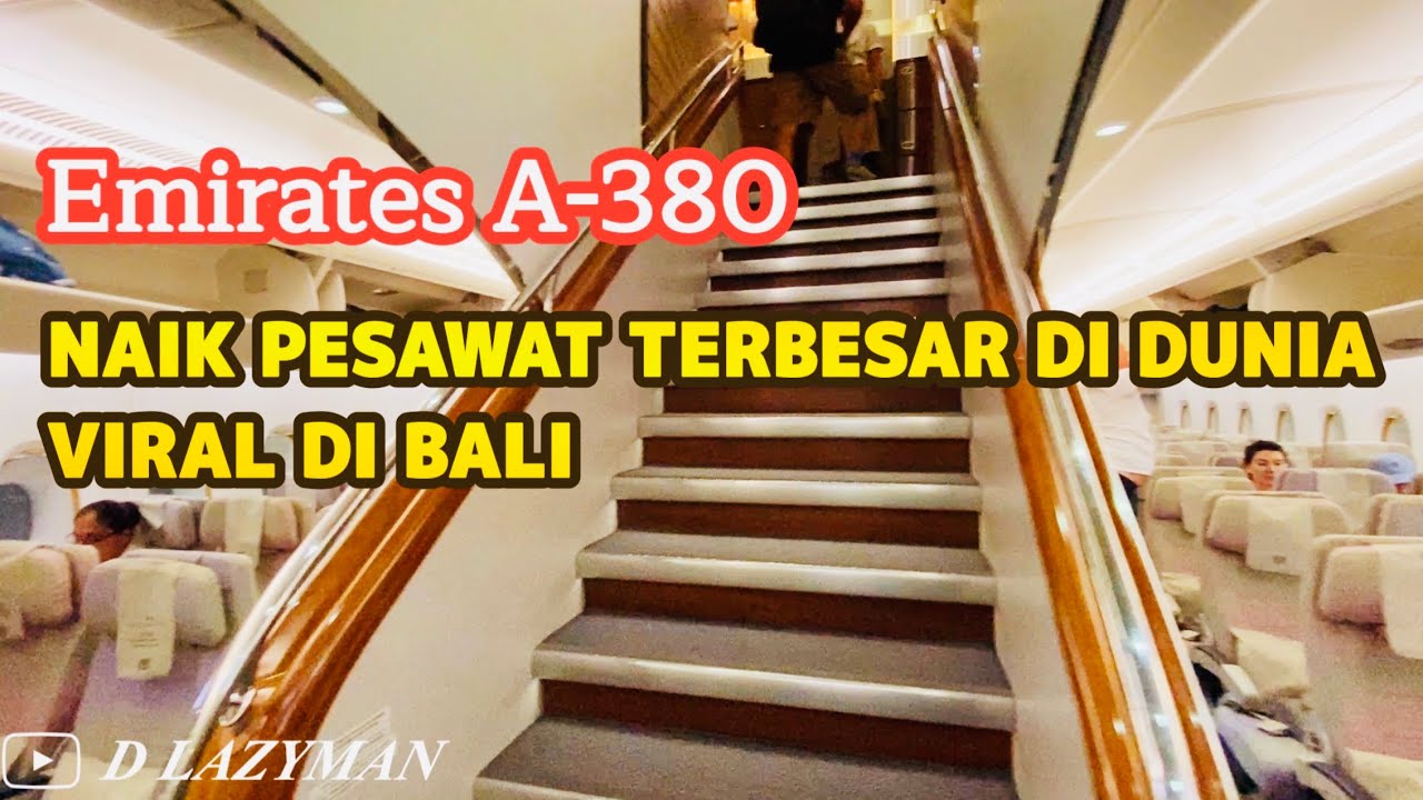 EMIRATES A380 DARI BALI KE DUBAI | COBAIN NAIK PESAWAT TERBESAR DI DUNIA | VIRAL DI BALI