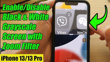 iPhone 13/13 Pro: How to Enable/Disable Black & White Grayscale Screen With Zoom Filter