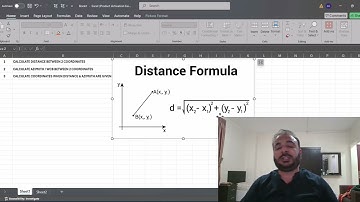 How to Calculate Distance Between Two Coordinates Using Pythagorean Theorem + Excel