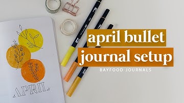 PLAN WITH ME | April 2021 Bullet Journal Setup | easy bullet journal minimalist setup